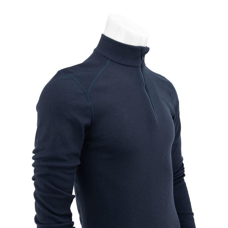 Dutch Navy Blue 1/4 Zip Long Sleeve Shirt | Issued, , large image number 4